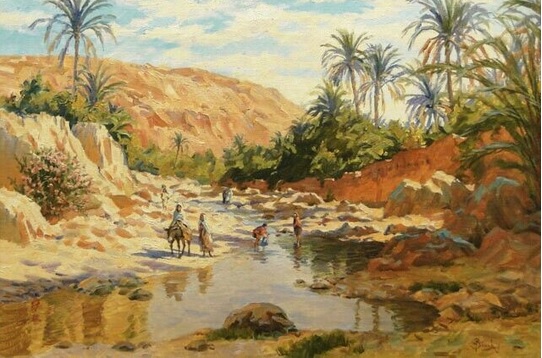 river scene Oil Paintings